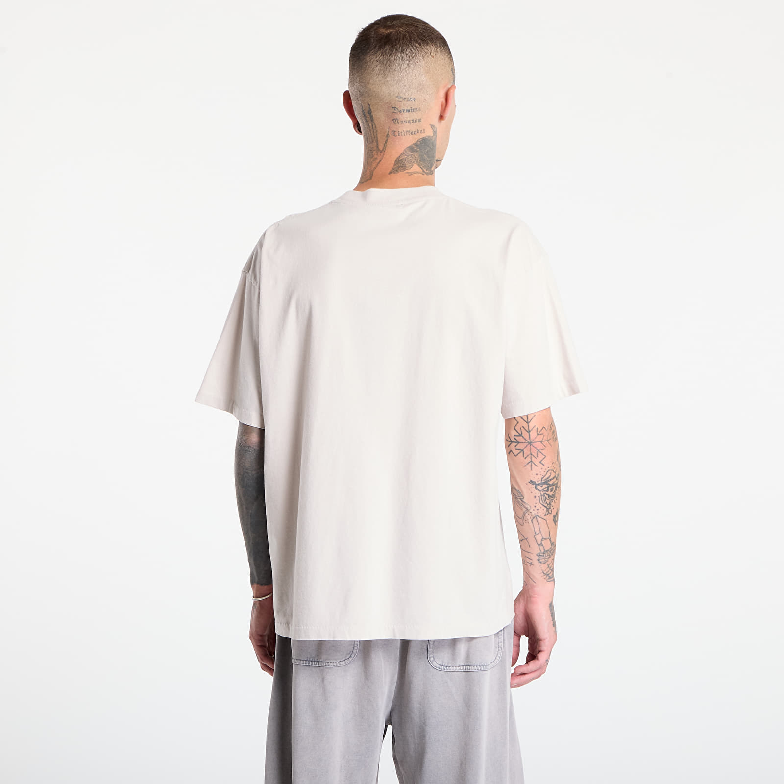 Marškinėliai REPRESENT Script Logo T-Shirt Concrete