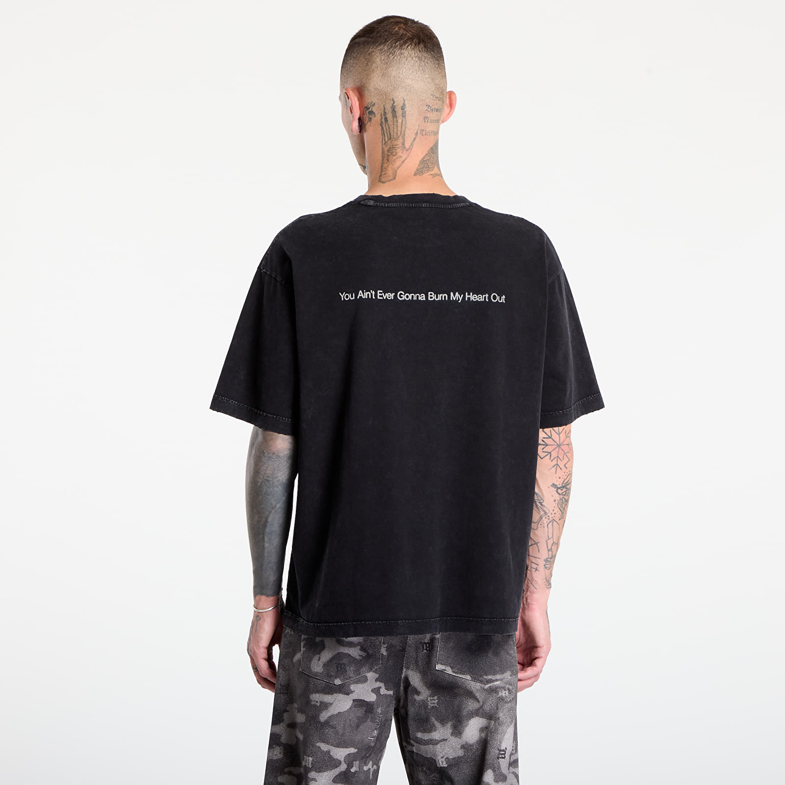 Marškinėliai MISBHV Goth T-Shirt Washed Black