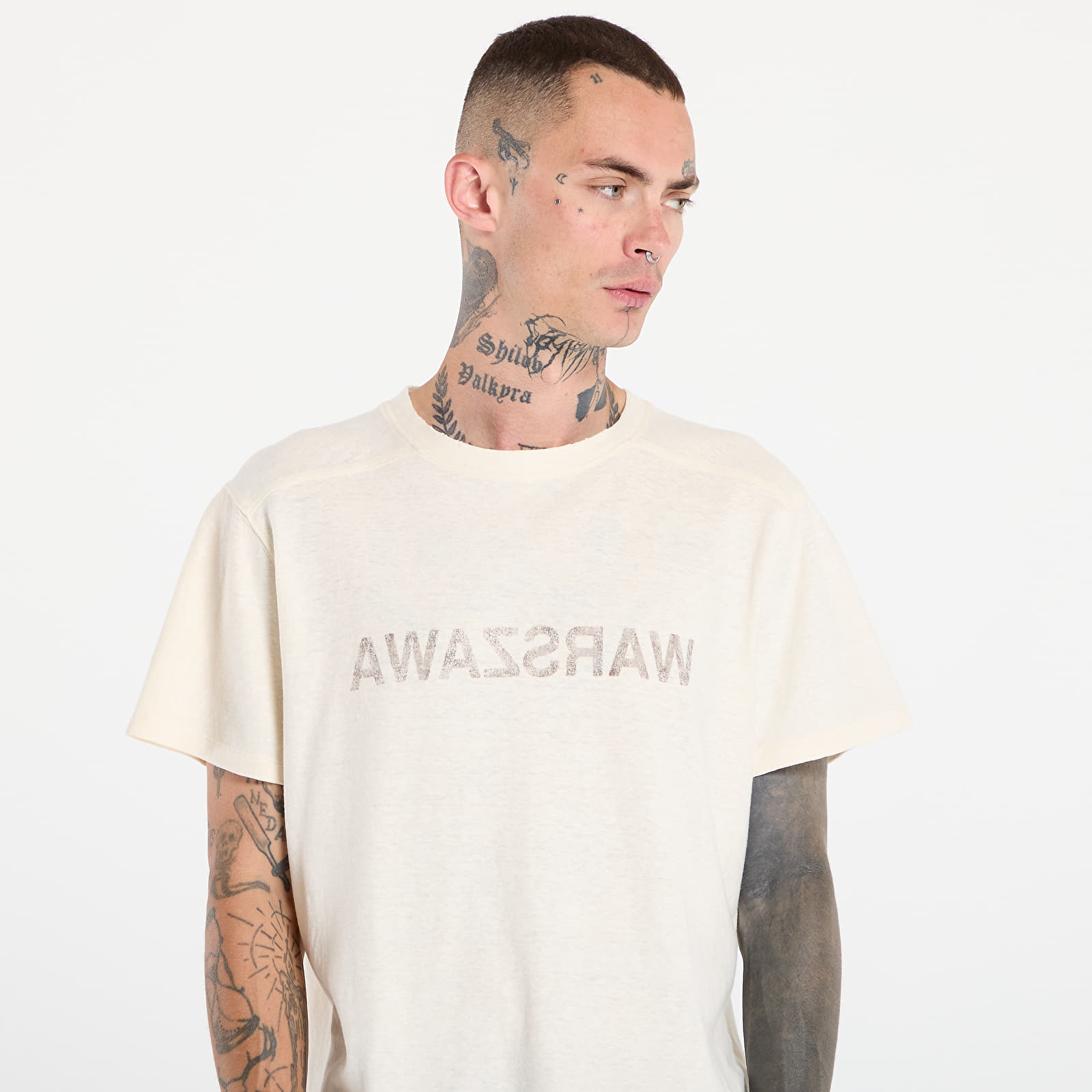 Marškinėliai MISBHV Warszawa Cold Wave T-Shirt White