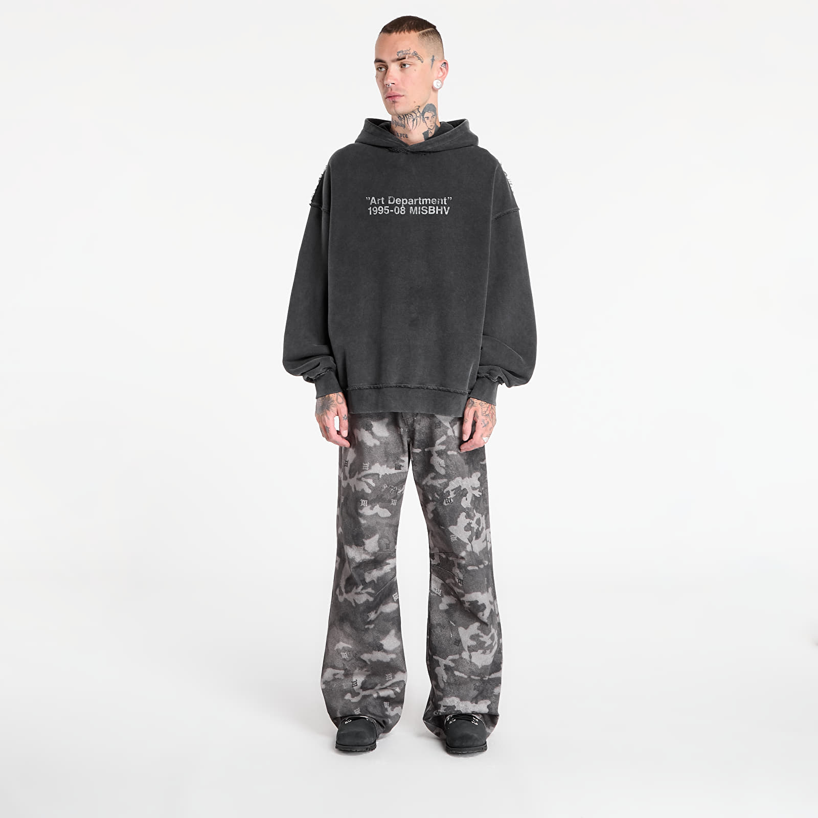 Džemperiai su gobtuvais ir džemperiai MISBHV Basic Hoodie Grey