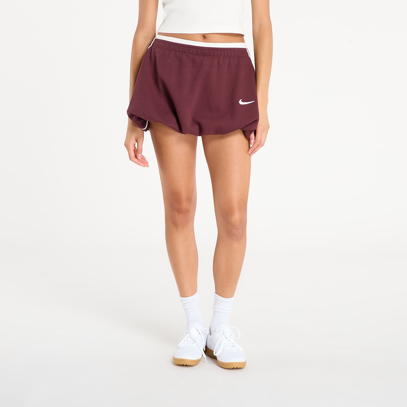 Women's skirts Nike W Bubble Skirt Burgundy Crush/ Sail