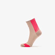 On Performance Run Sock Mid Desert/ Pink