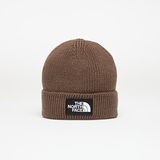 The North Face Tnf Logo Box Cuffed Beanie Smokey Brown