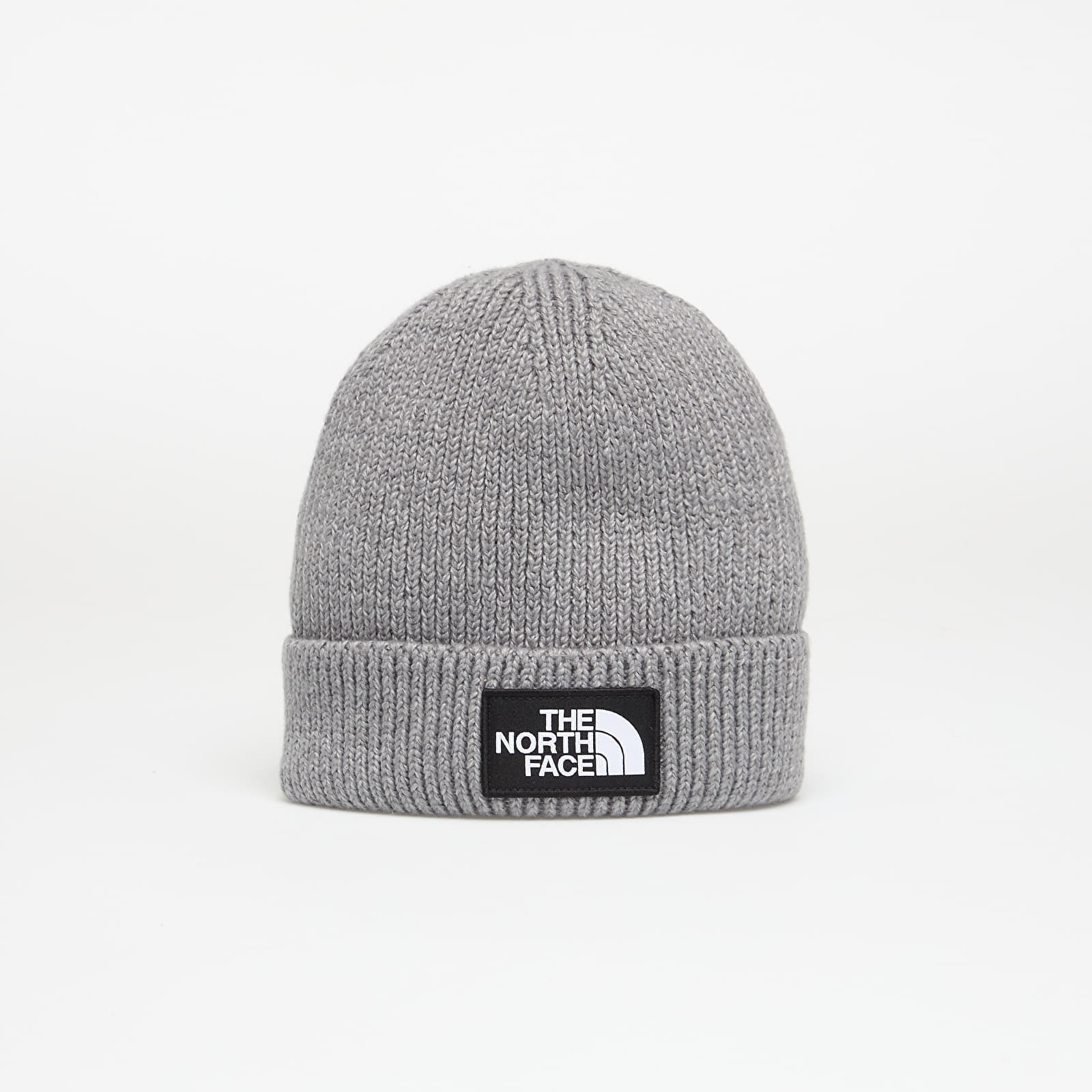 The North Face Muts The North Face Tnf Logo Box Cuffed Beanie Grey Heather OS