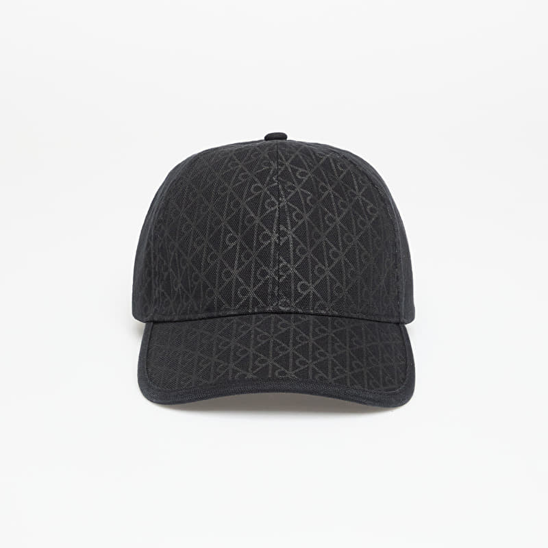 Calvin Klein Emblem Print W Leather Cap Black