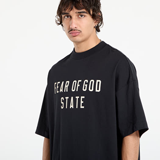 Fear of God Essentials 90's Short Sleeve Tee Jet Black | Footshop