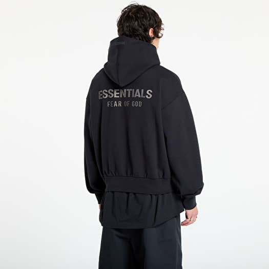 Fear of God Essentials Classic Hoodie Jet Black | Footshop