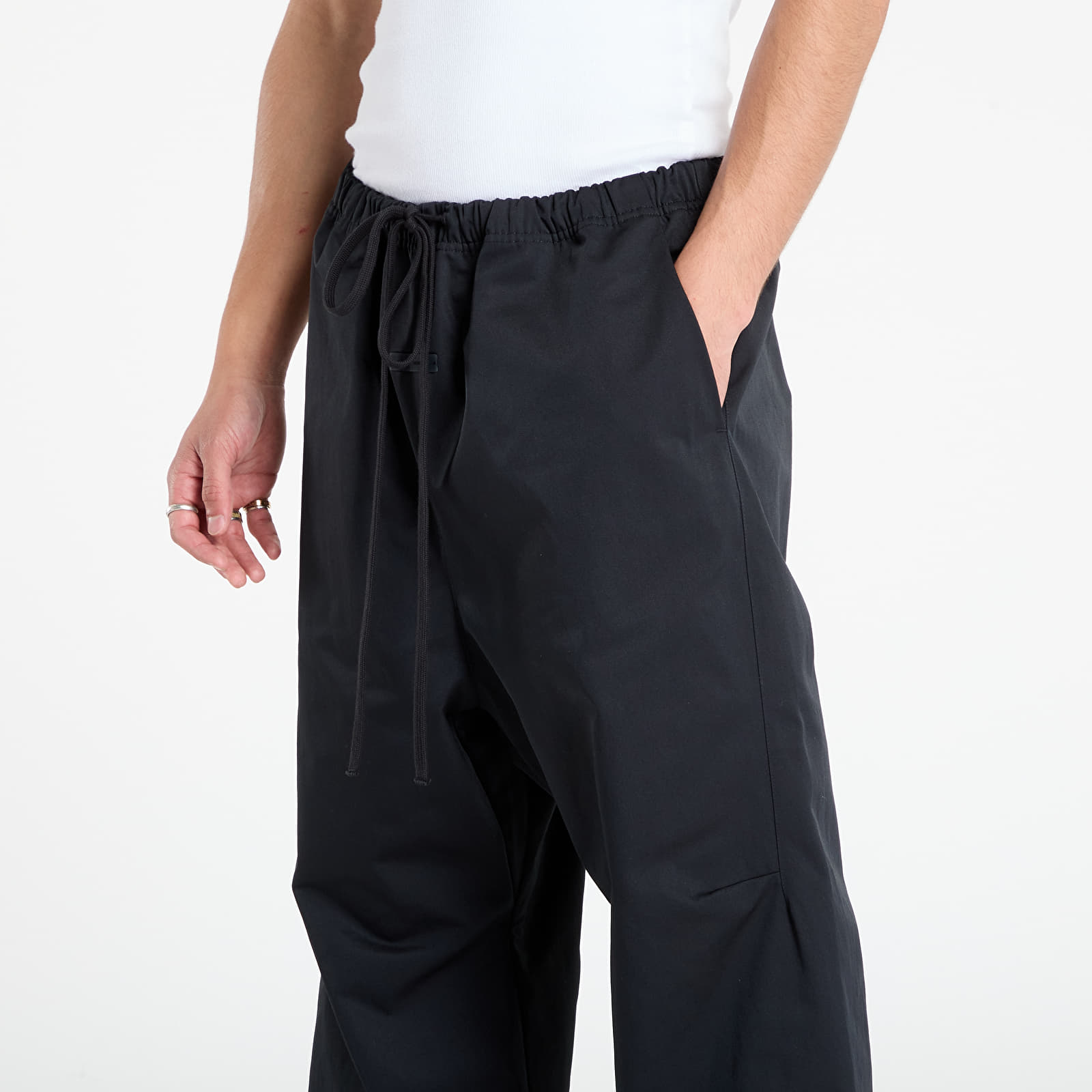 Bukser Fear of God Essentials Poly Twill Work Pant Jet Black