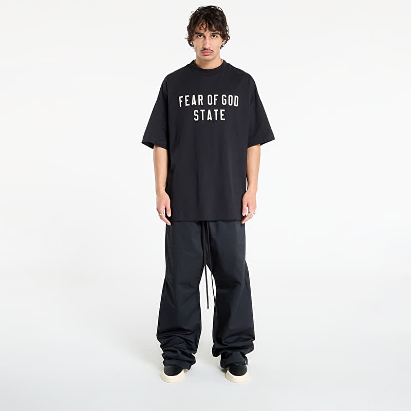 Fear of God Essentials Poly Twill Work Pant Jet Black | Footshop