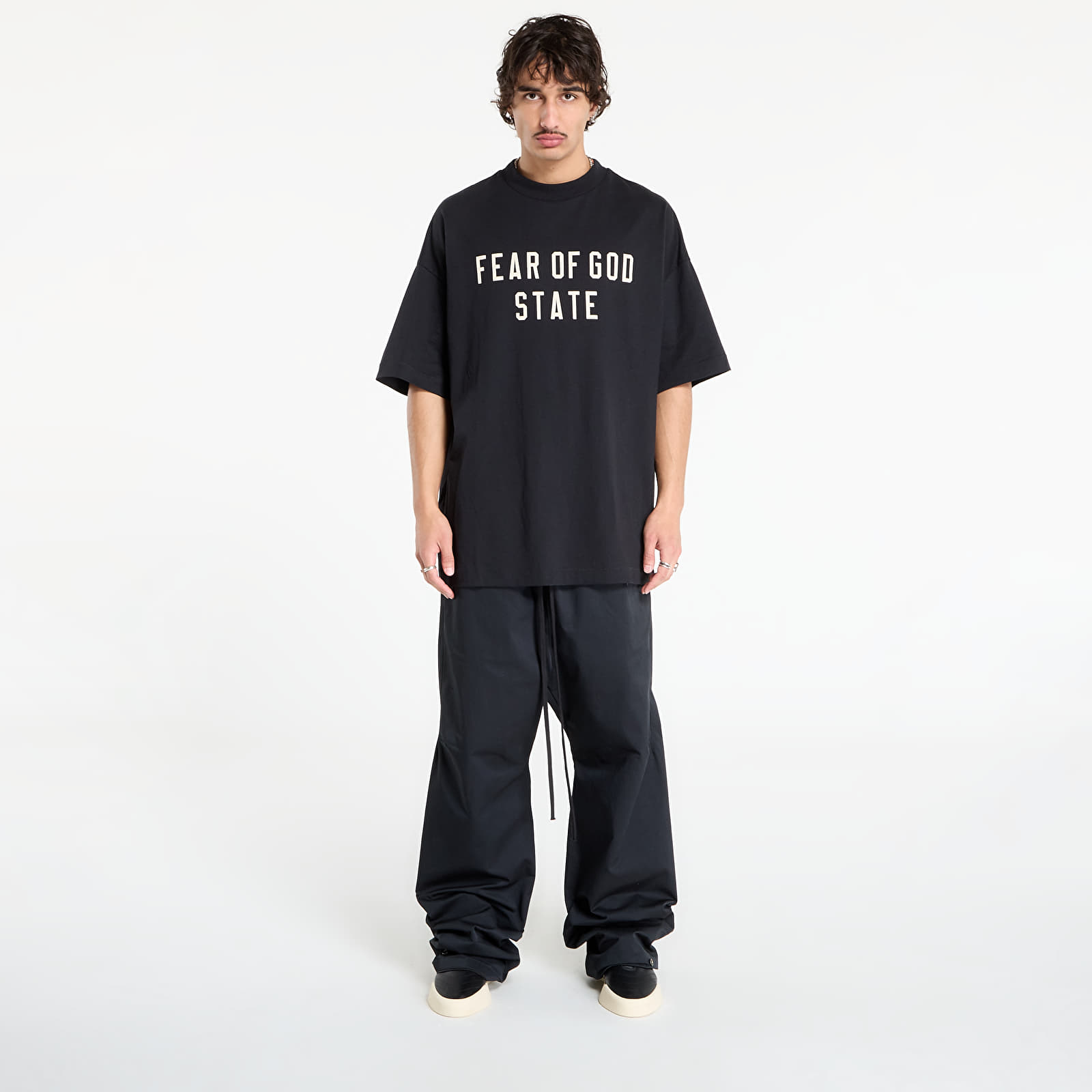 Bukser Fear of God Essentials Poly Twill Work Pant Jet Black