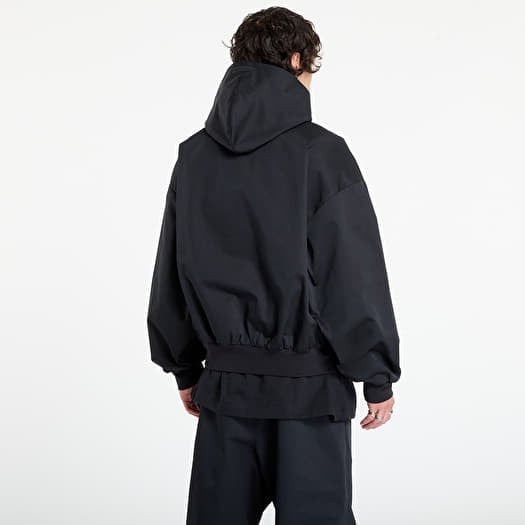 Kurtki Fear of God Essentials Poly Cotton Twill Hoodie Jet Black