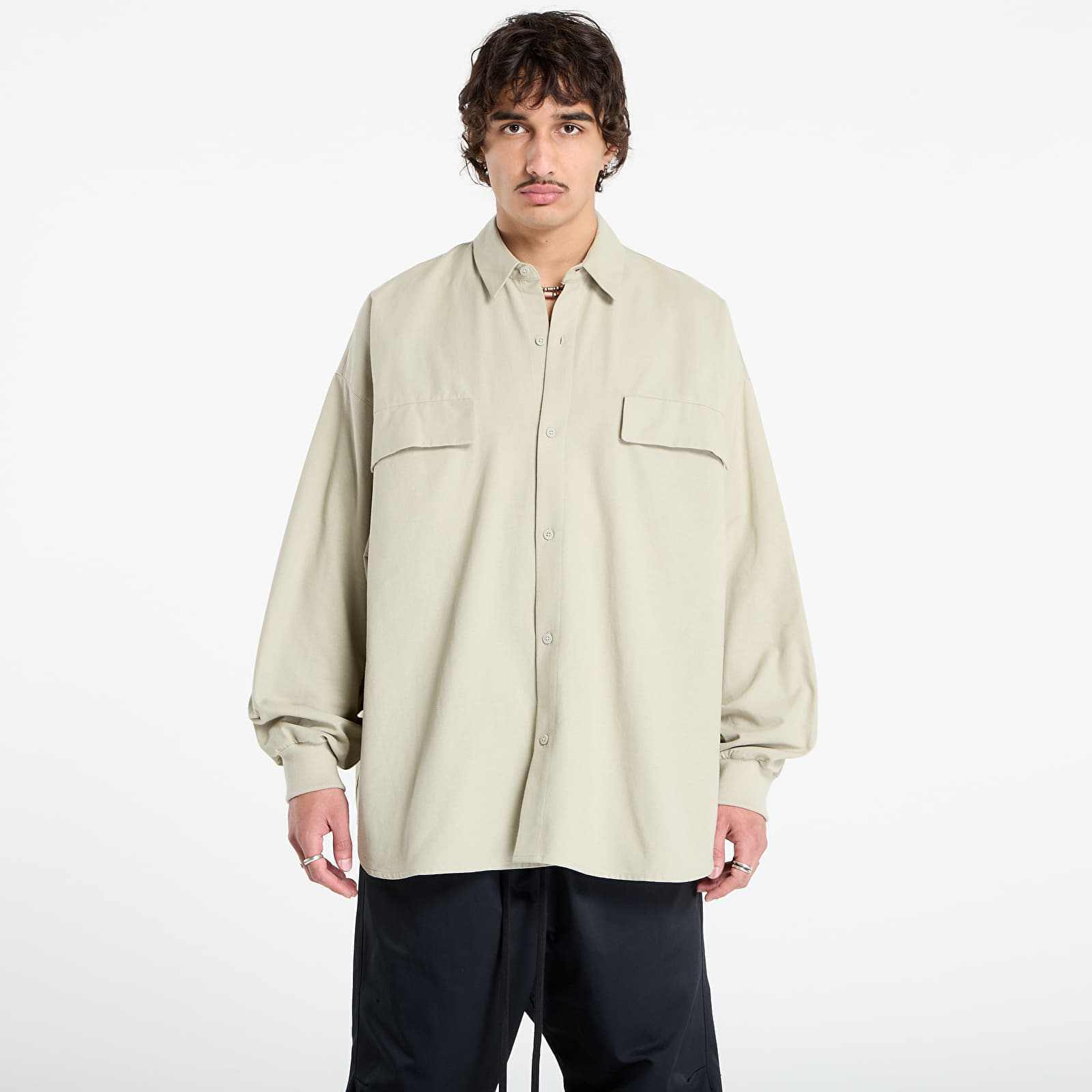 Cămașă Fear of God Essentials Oxford Shirt Abbey Stone M