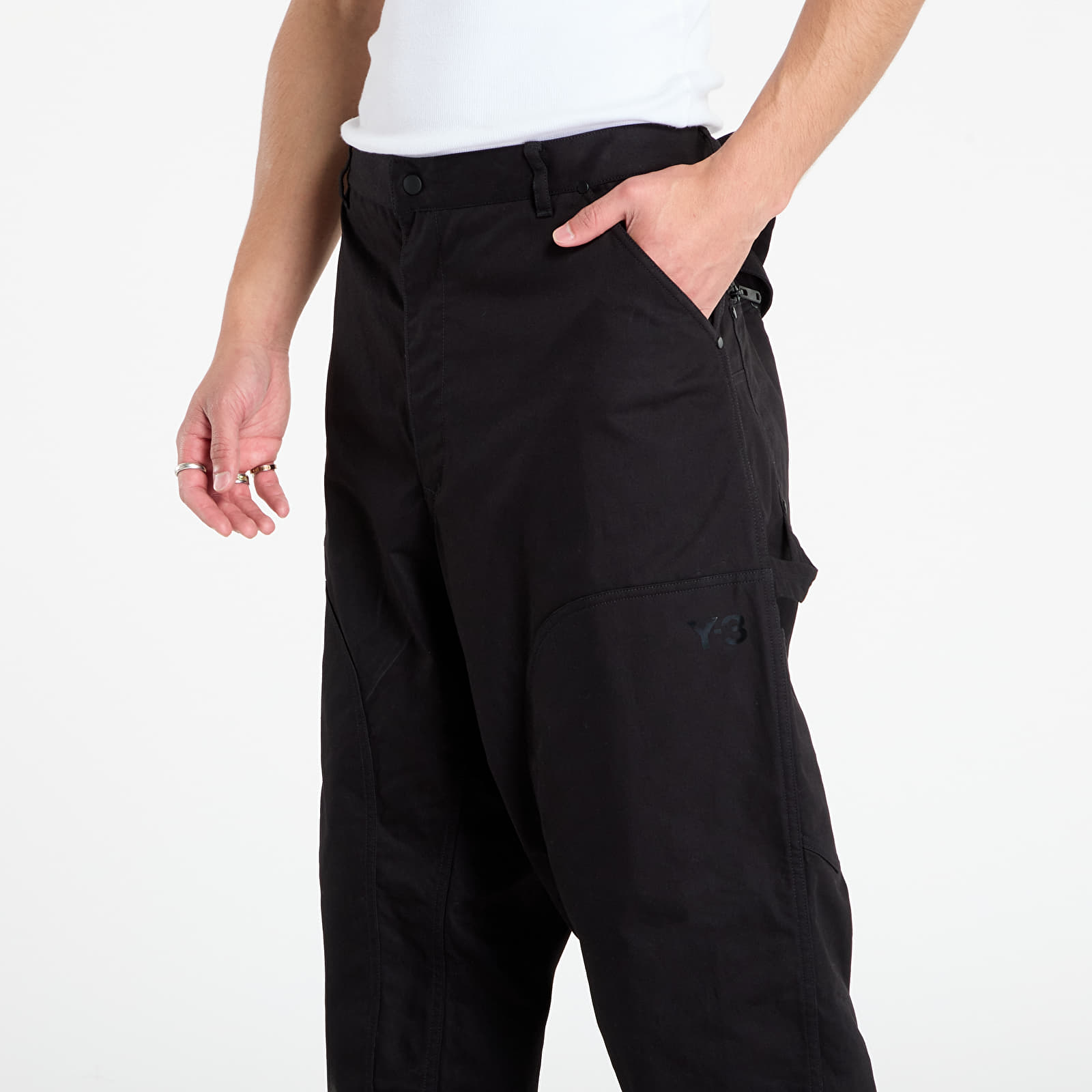 Nadrágok Y-3 M Twill Pants Black