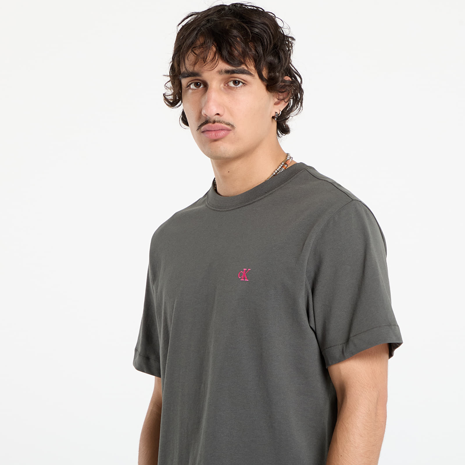 T-Shirts Calvin Klein Jeans Ss Easy Monogram Tee Beluga