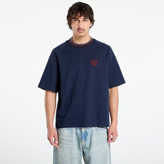 T-shirt Calvin Klein Jeans Ss 16S Jersey Tipped Tee Blue
