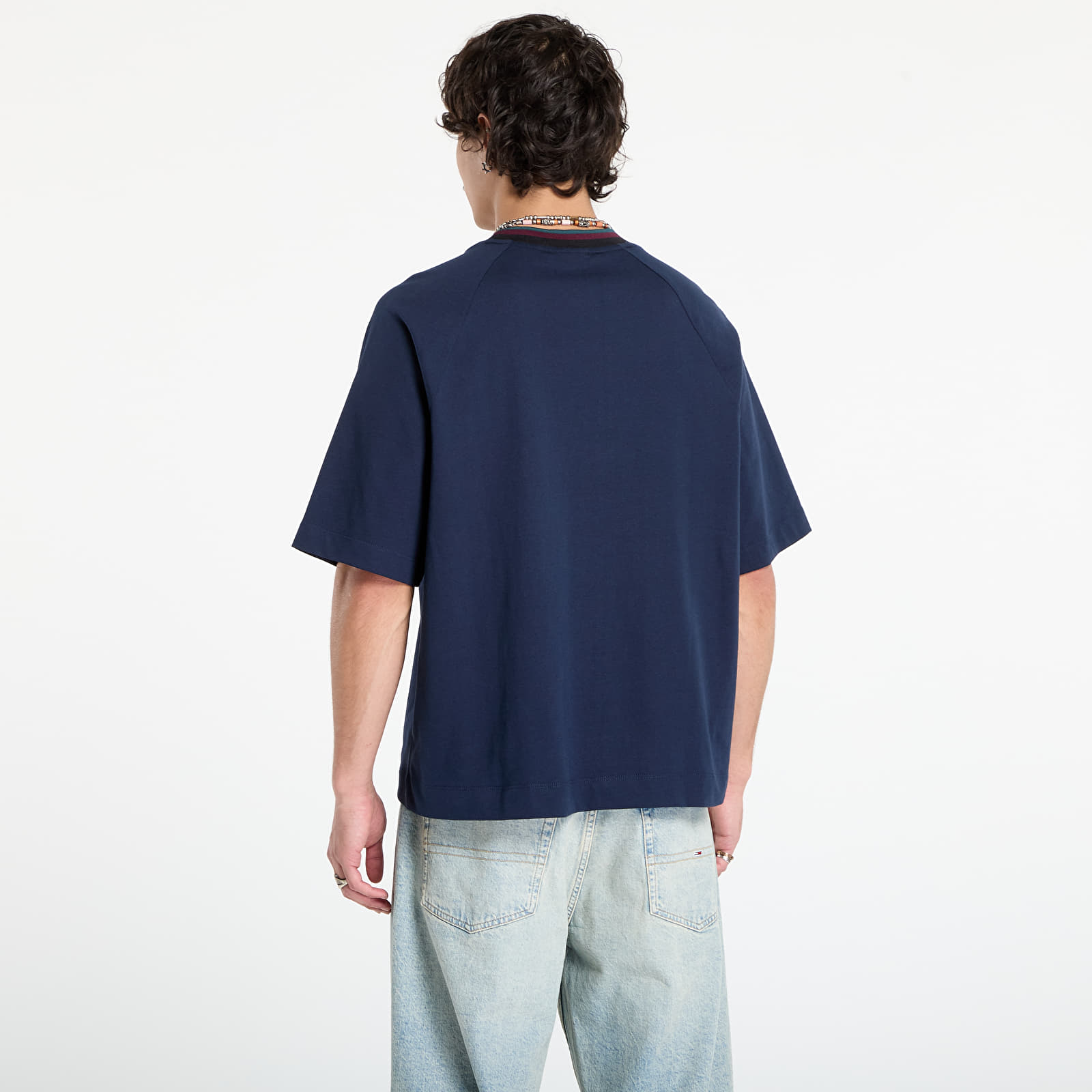 T-Shirts Calvin Klein Jeans Ss 16S Jersey Tipped Tee Blue