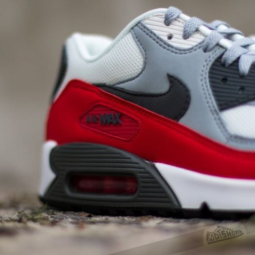 Nike air max 90 essential wolf grey red white sale