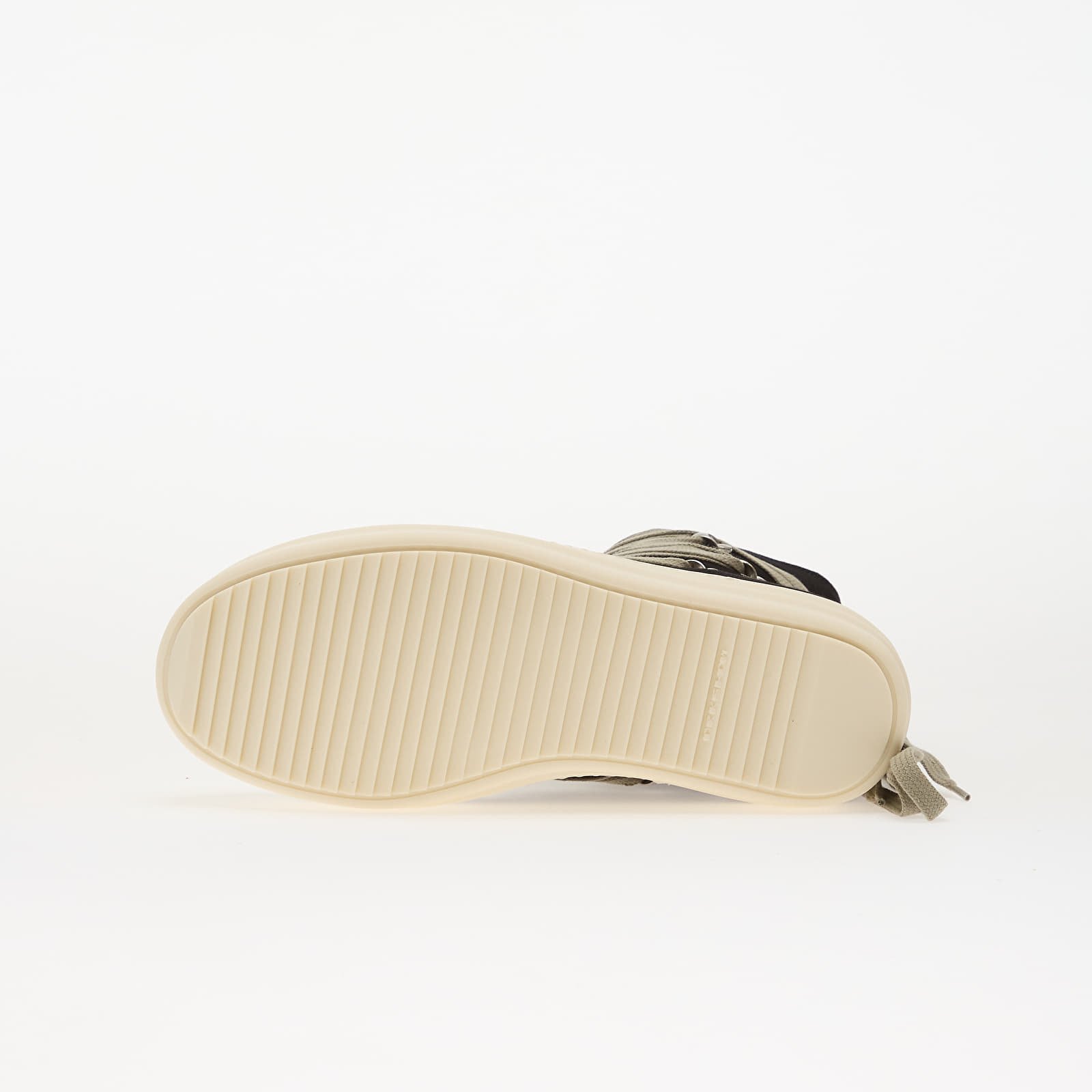 Herren Sneaker und Schuhe Rick Owens Denim Shoes - Megalace Sneaks Black/ Milk/ Milk