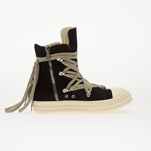 Men's shoes Rick Owens DRKSHDW Denim Shoes - Megalace Sneaks Black