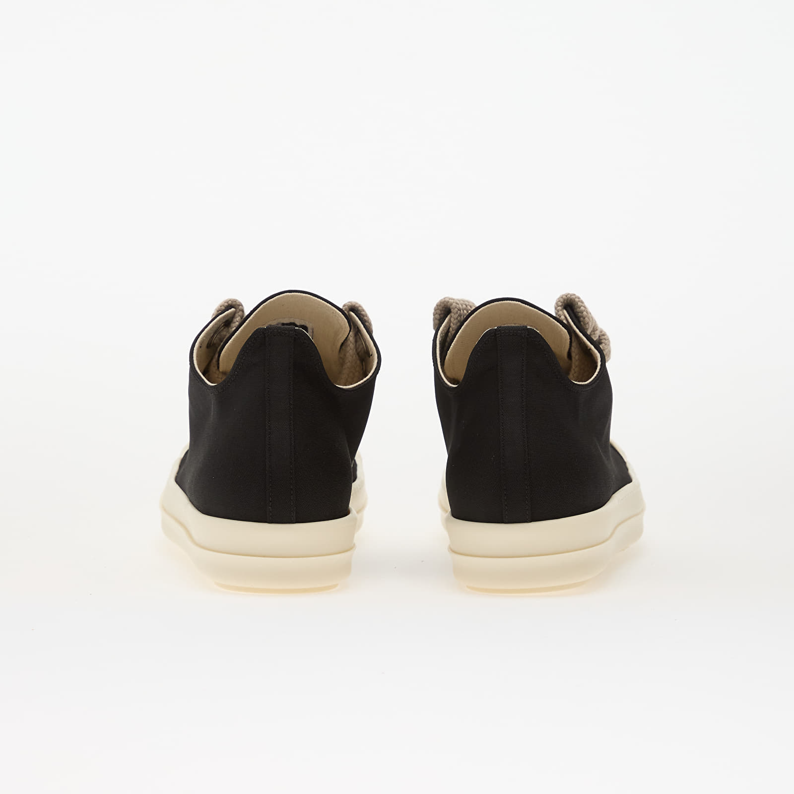 Herren Sneaker und Schuhe Rick Owens Woven Shoes - Jumbolace Low Sneaks Black/ Milk/ Milk