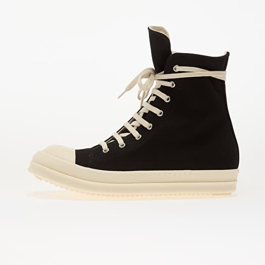 Rick Owens Denim Shoes - Sneaks Black/ Milk/ Milk