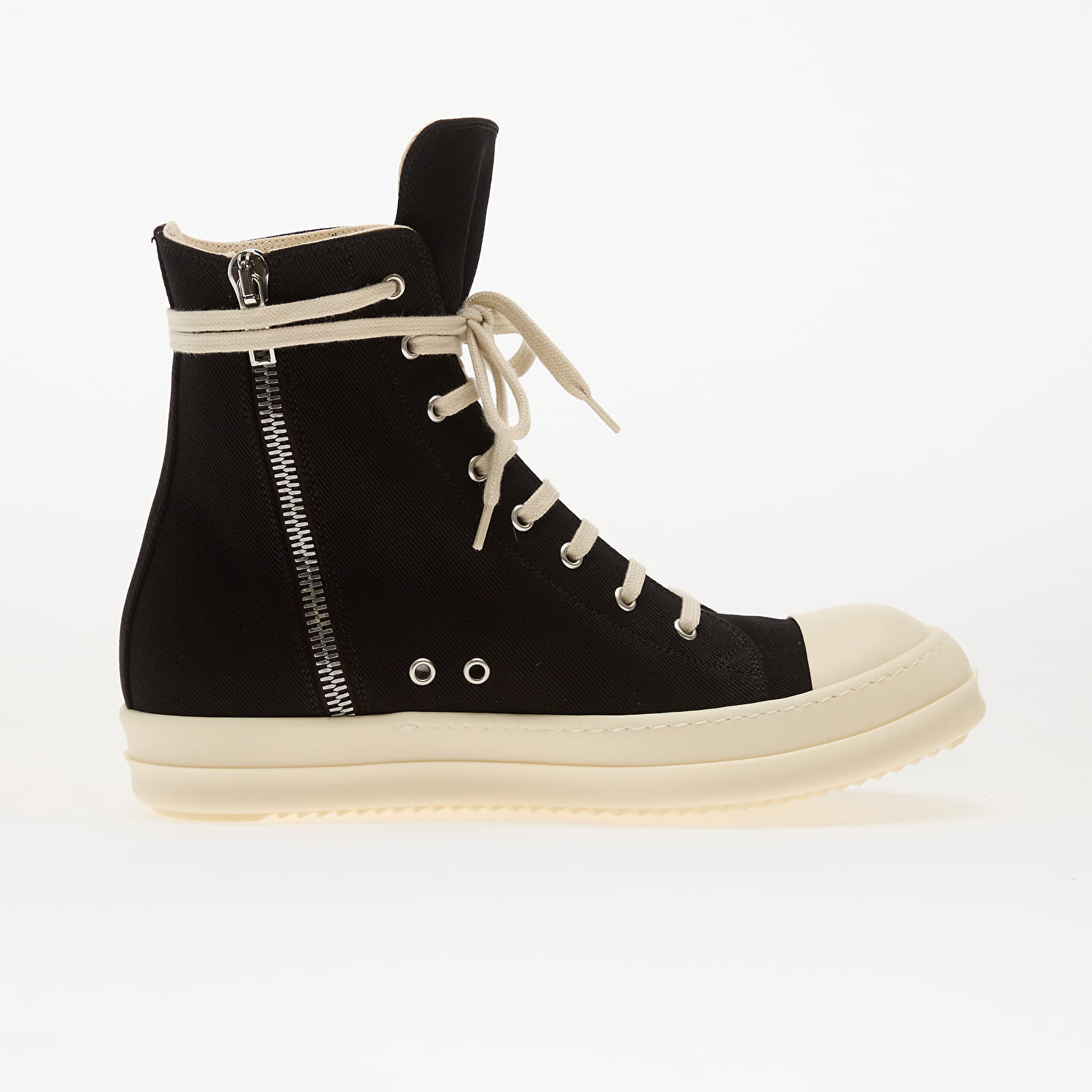 Herren Sneaker und Schuhe Rick Owens Denim Shoes - Sneaks Black/ Milk/ Milk