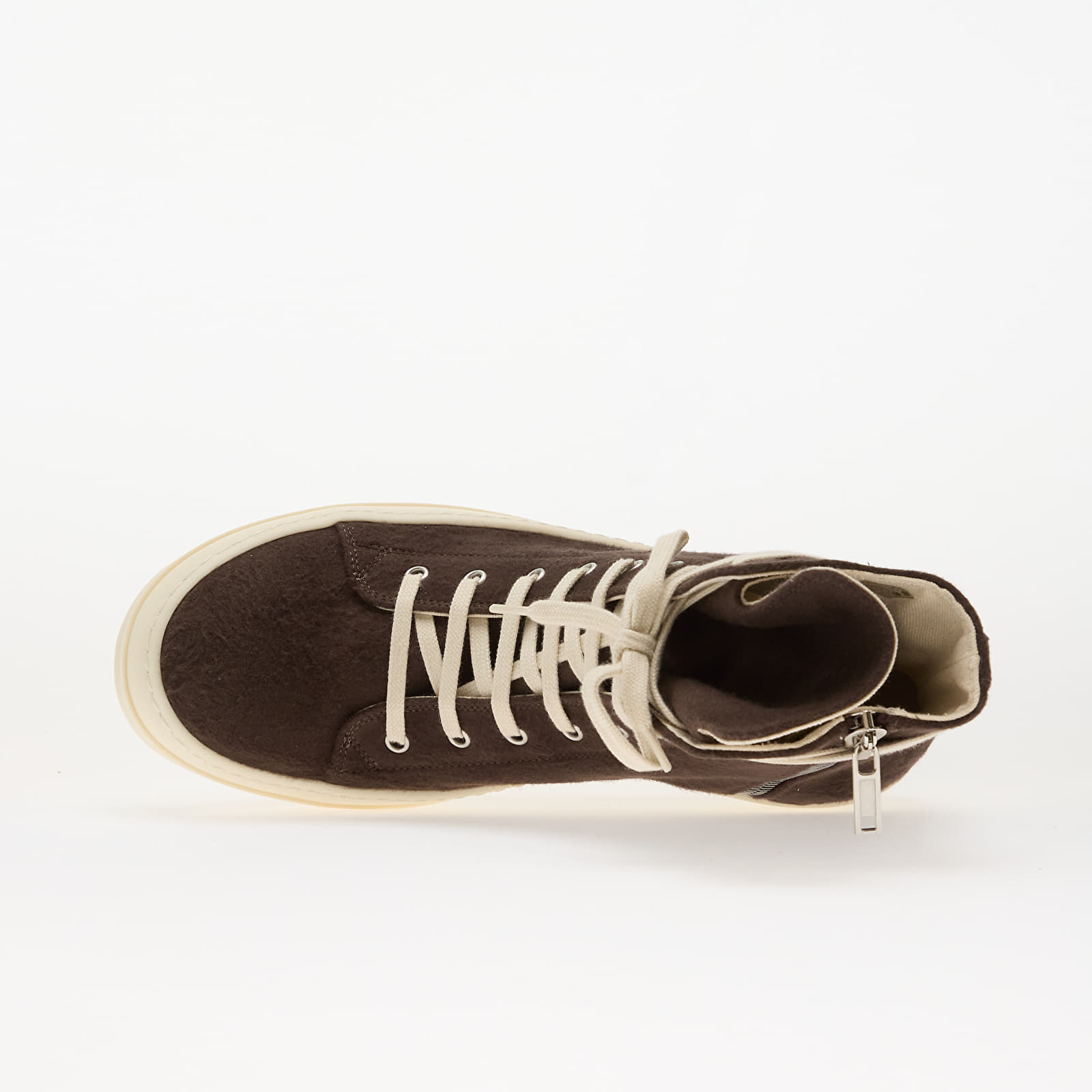 Men's shoes Rick Owens Woven Shoes - Vegan Sneaks Dark Dust/ Milk