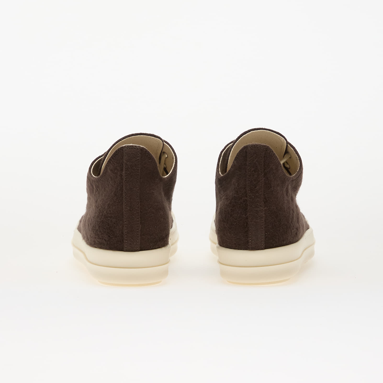 Men's shoes Rick Owens Woven Shoes - Low Sneaks Dark Dust/ Milk/ Milk