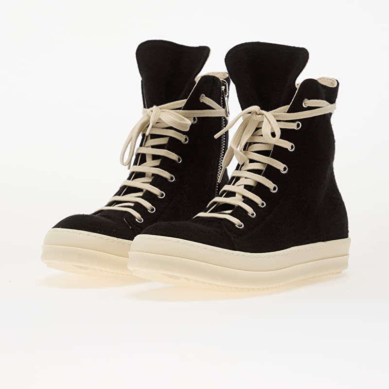 Rick Owens DRKSHDW Vegan Sneaks Black/ Milk | Footshop