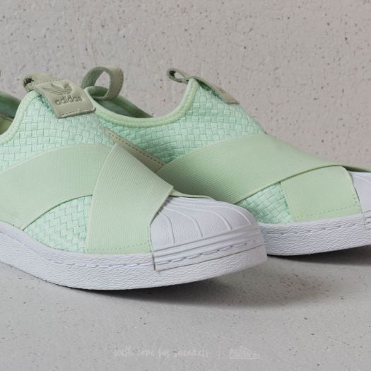 Adidas originals superstar slip on womens Green discount