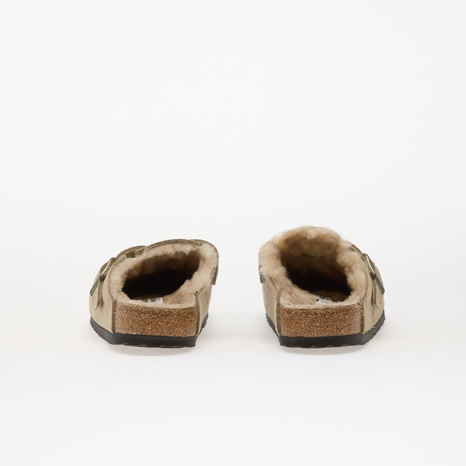 Мъжки кецове и обувки Birkenstock Boston Shearling Suede Leather/ Fur Taupe