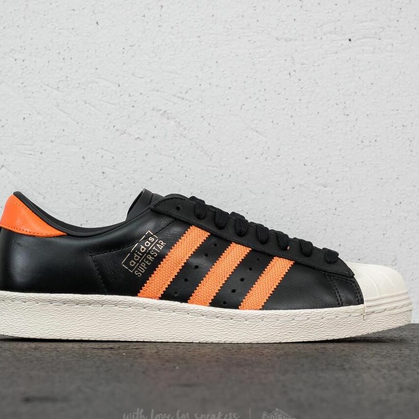 Sneakers adidas Superstar OG Core Black/ Tra Orange/ Off White - 1 | YEO