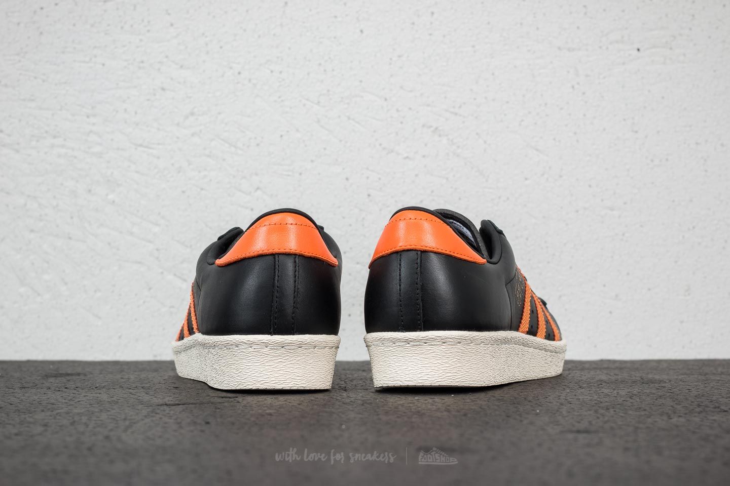 Men s shoes adidas Superstar OG Core Black Tra Orange Off White
