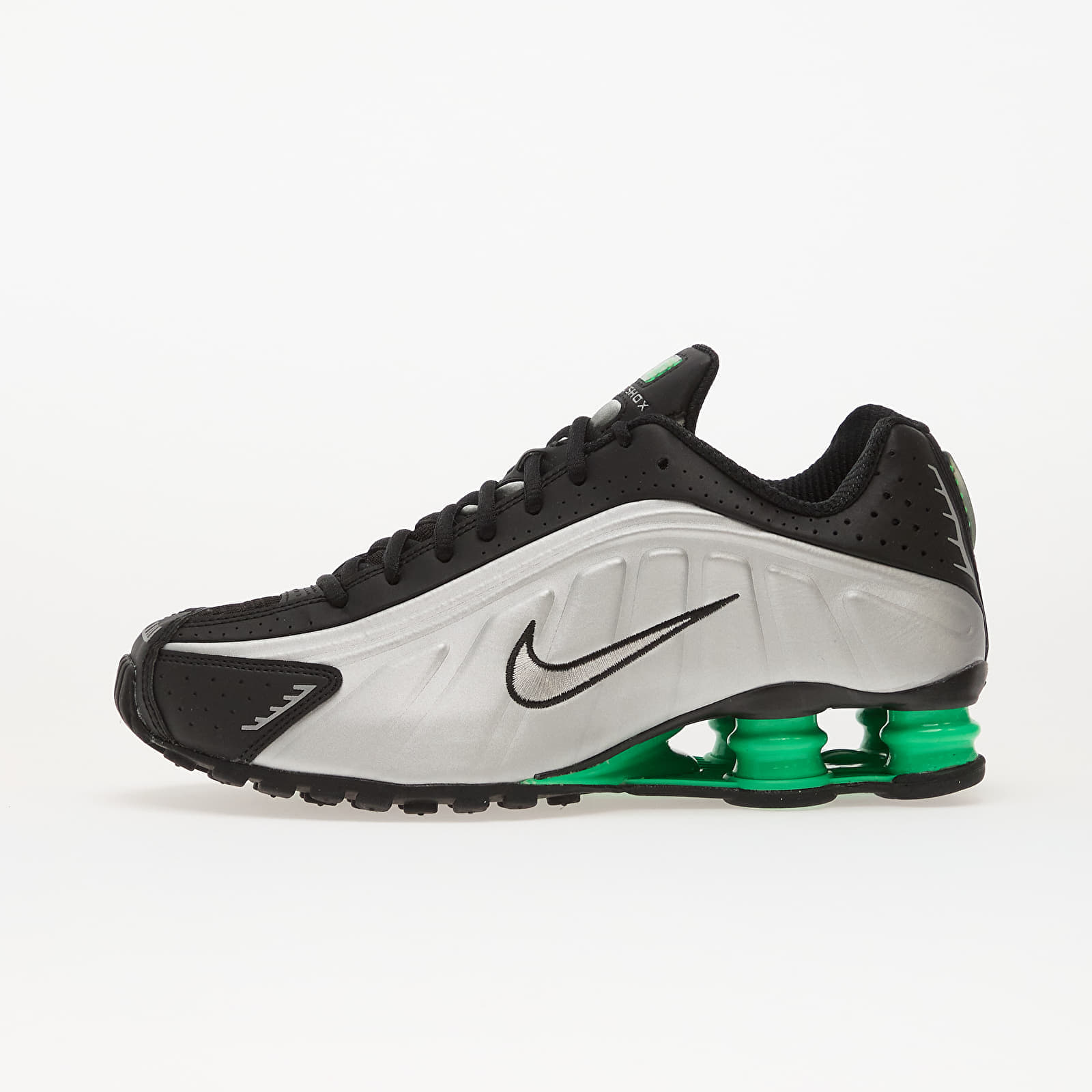 Lenkkarit Nike Shox R4 Mtlc Silver/ Mtlc Silver-Black-Green Shock EUR 43