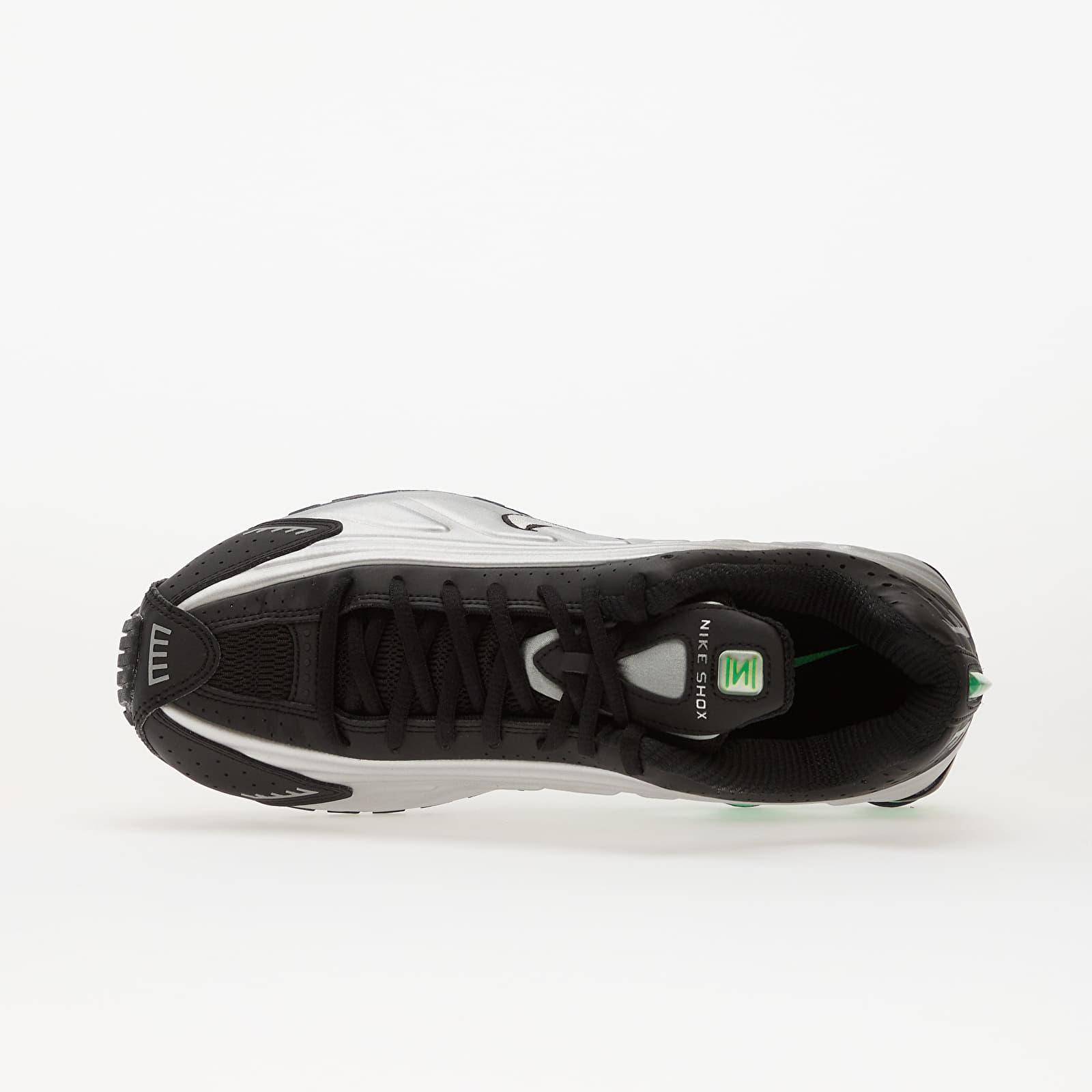 Vyriška avalynė Nike Shox R4 Mtlc Silver/ Mtlc Silver-Black-Green Shock