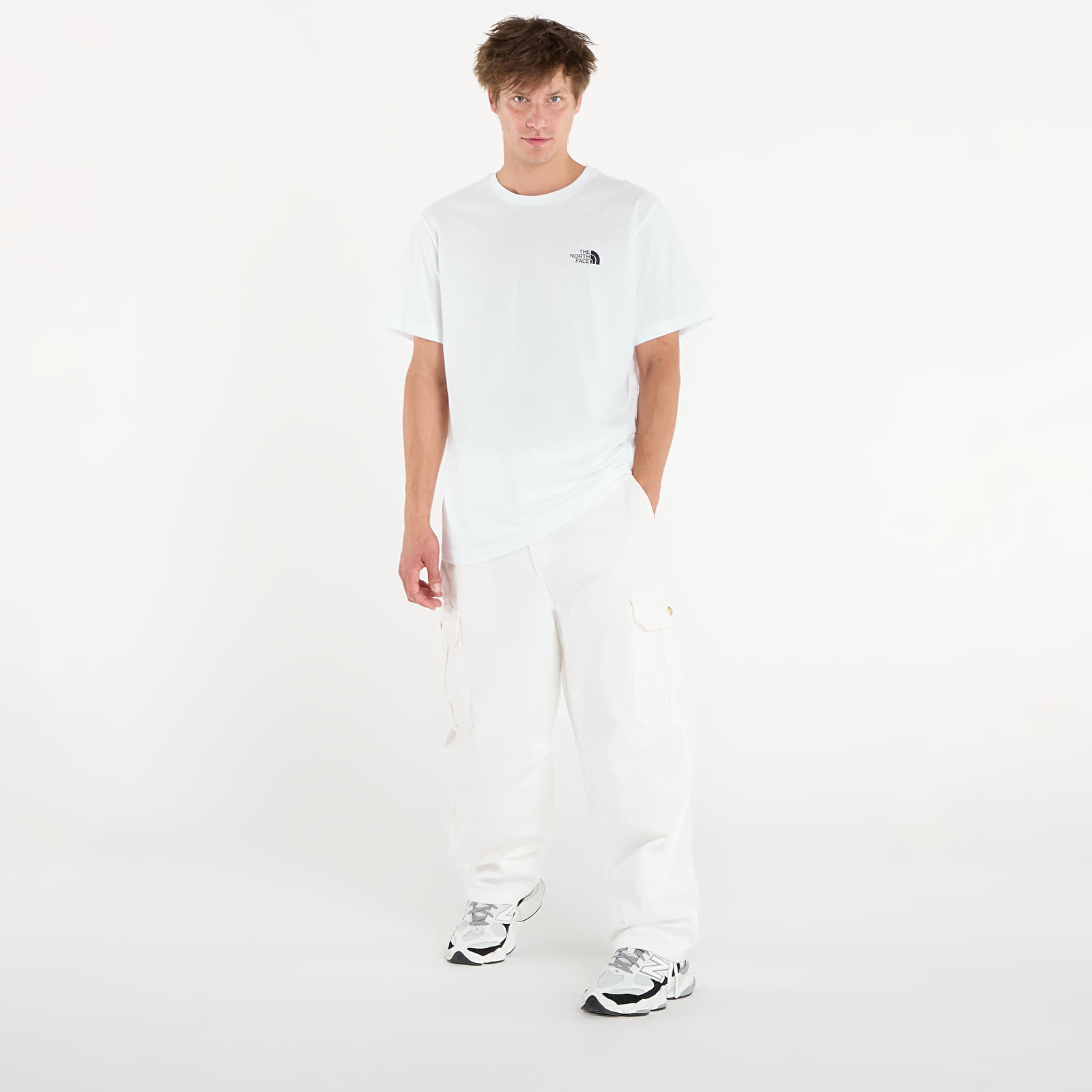 Pólók The North Face M Vertical Logo Ss Tee TNF White