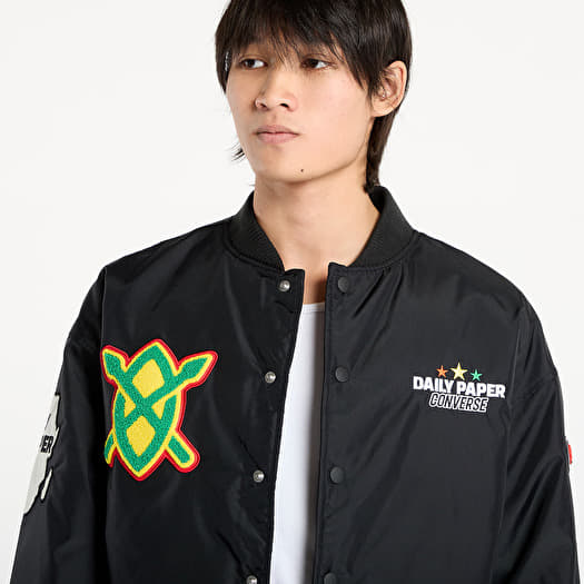 Converse x Daily Paper Stadium Jacket Black | Footshop