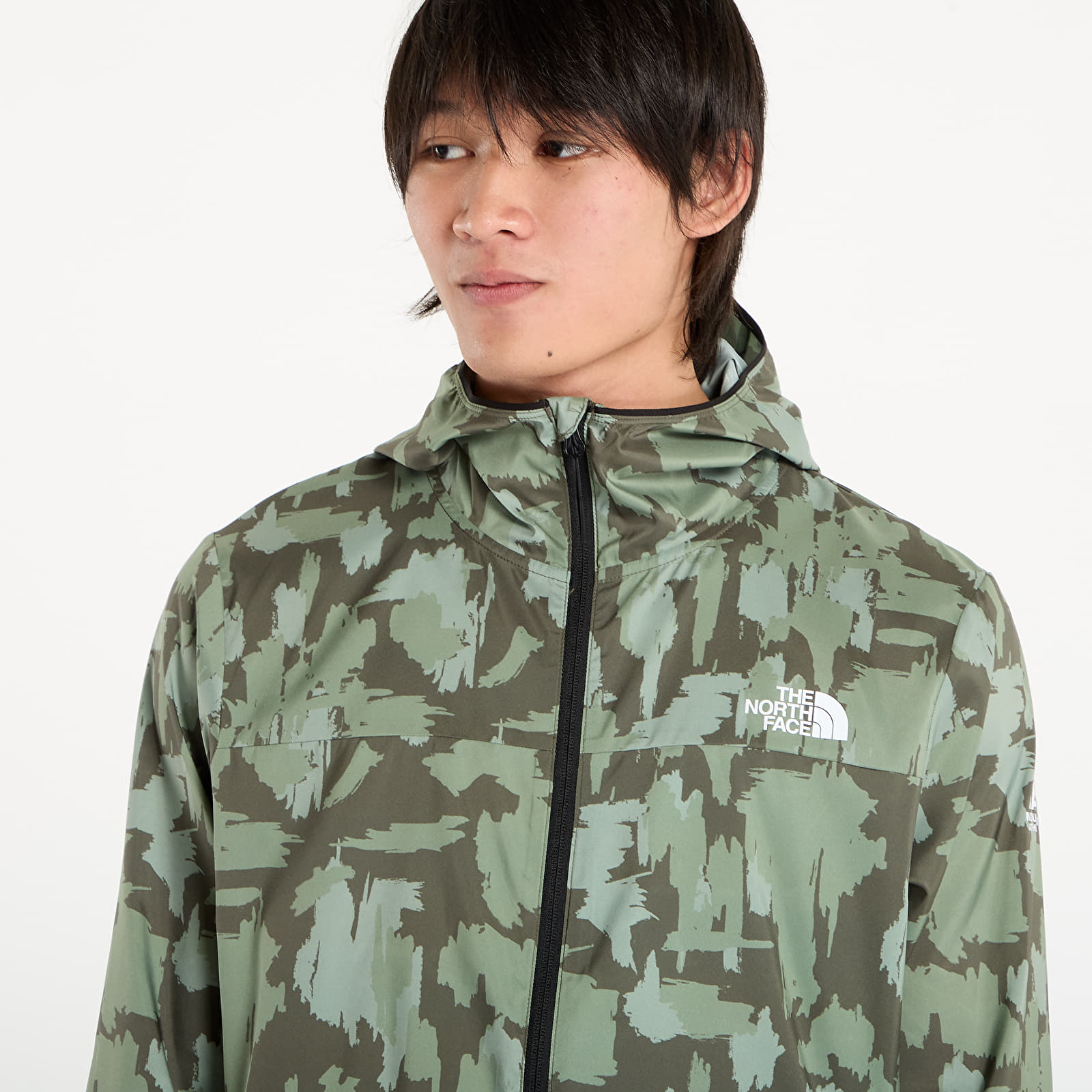 Jakker The North Face M Mountain Athletics Wind Jacket New Taupe Green Painted Mountains Print