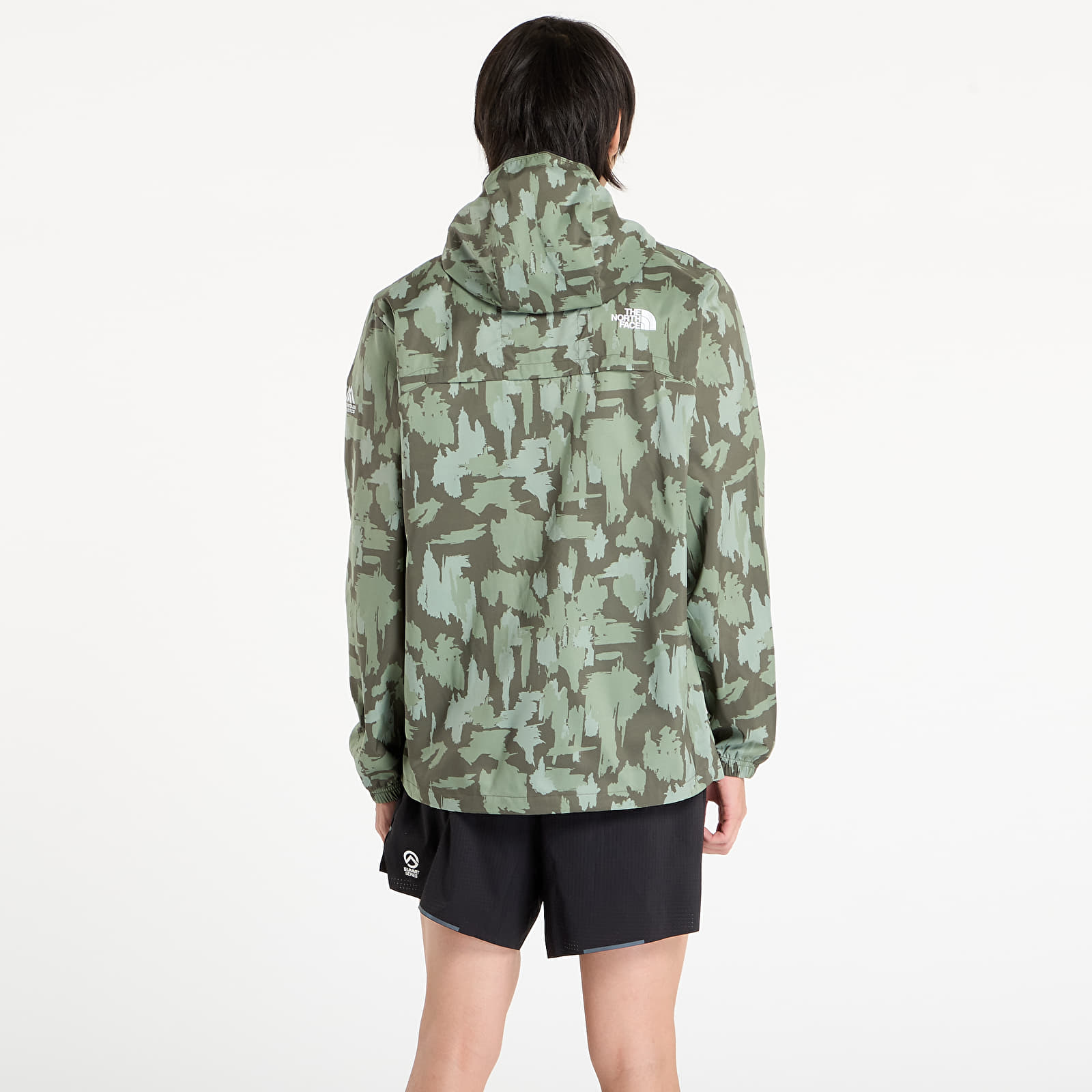 Jakker The North Face M Mountain Athletics Wind Jacket New Taupe Green Painted Mountains Print