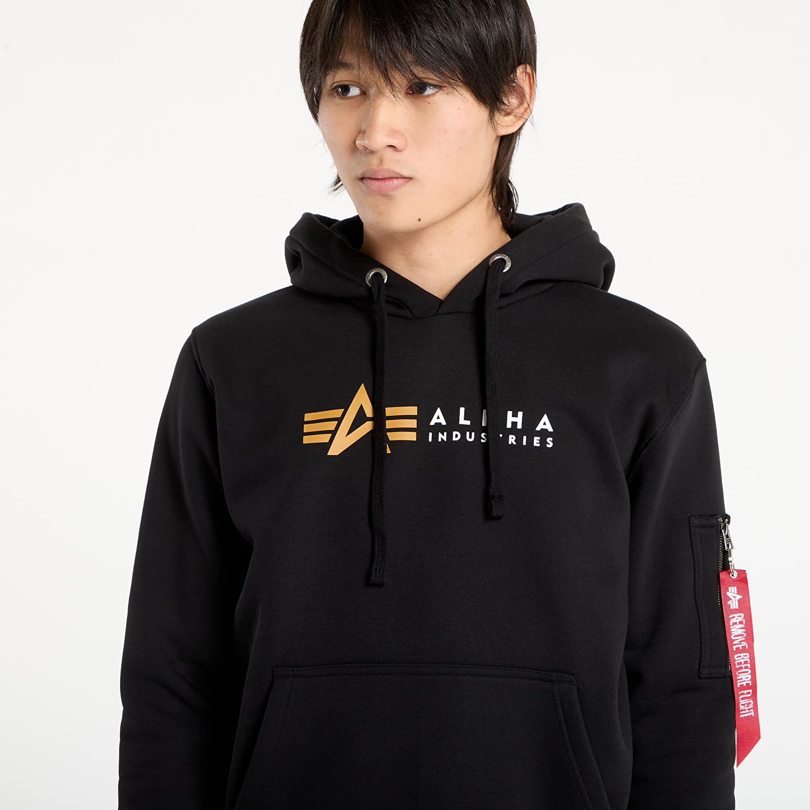 Kapucnis pulóverek és pulcsik Alpha Industries Alpha Label Hoodie Black