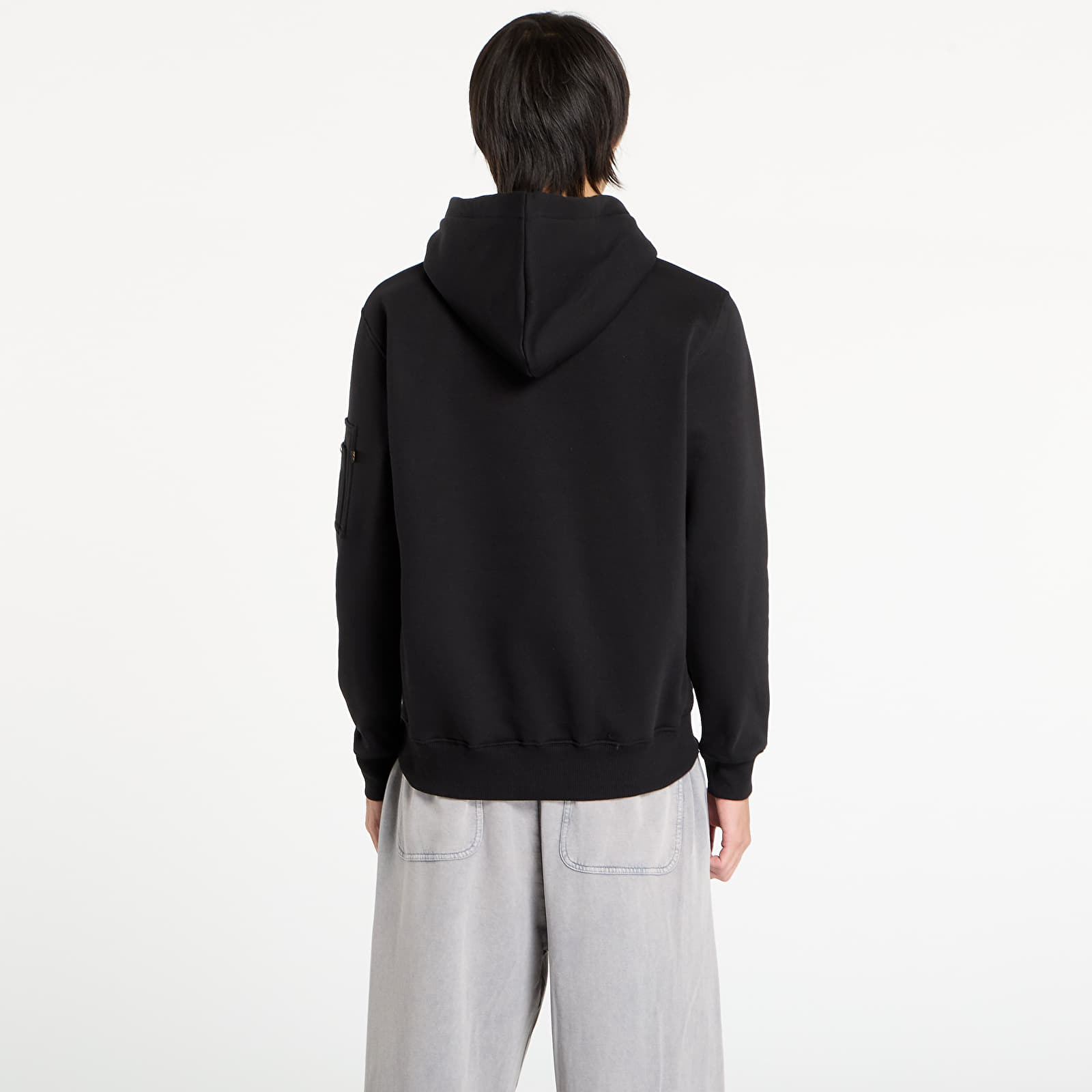 Kapucnis pulóverek és pulcsik Alpha Industries Alpha Label Hoodie Black