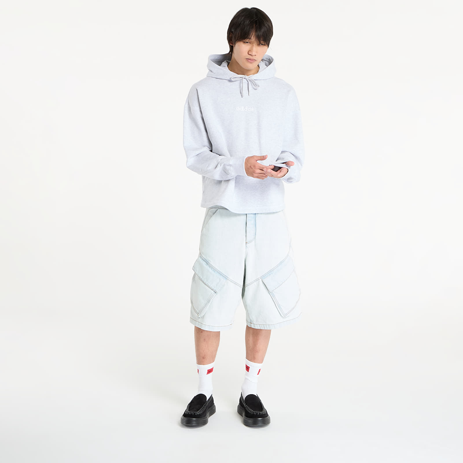 Суичърти adidas Santa Monica Hoodie UNISEX Light Grey Heather