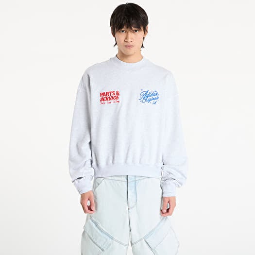 adidas Santa Monica Crewneck UNISEX Light Grey Heather/ Black