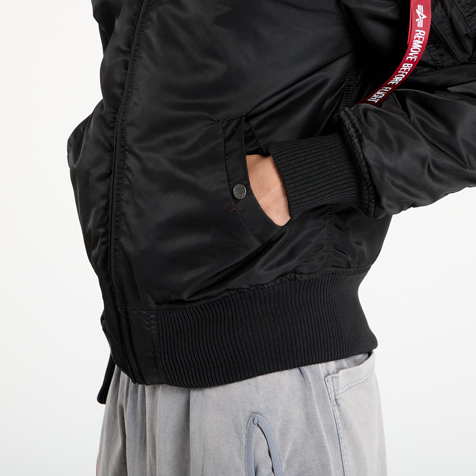 Bomber dzekik Alpha Industries MA-1 D-Tec Hood Bomber Jacket Black
