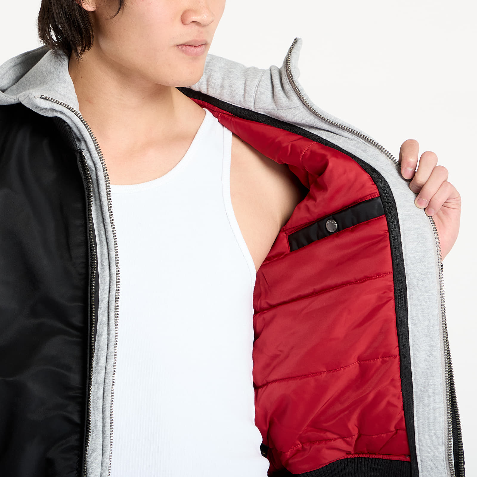 Bomber dzekik Alpha Industries MA-1 D-Tec Hood Bomber Jacket Black