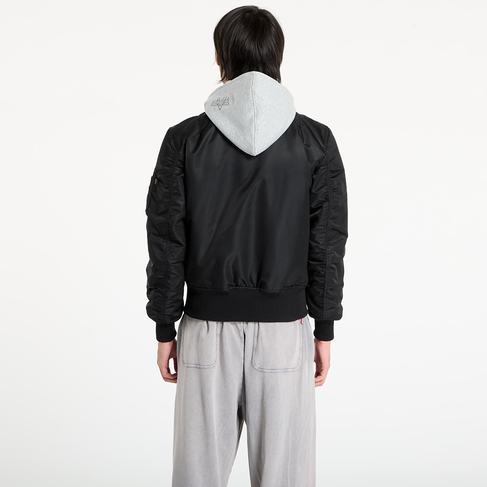 Bomber dzekik Alpha Industries MA-1 D-Tec Hood Bomber Jacket Black