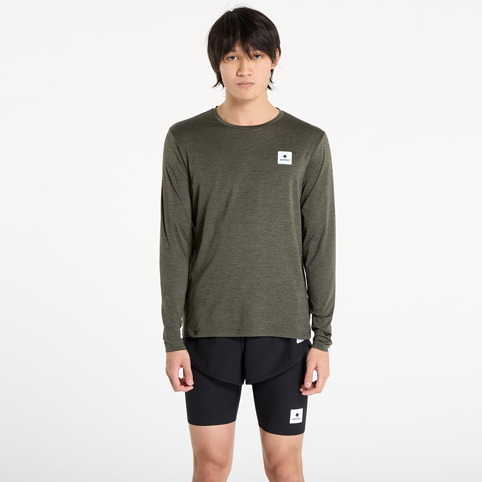 Pólók SAYSKY Statement Pace Long Sleeve Green