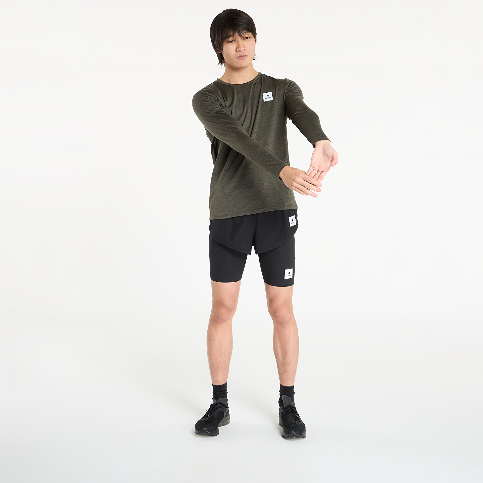 Pólók SAYSKY Statement Pace Long Sleeve Green