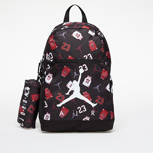 Jordan Jan Air School Backpack Black/ Gym Red/ White