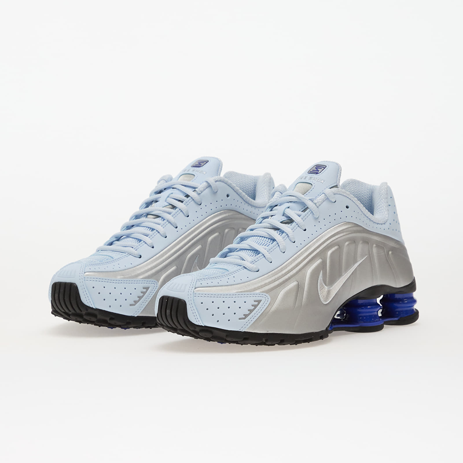 Damen Sneaker und Schuhe Nike Shox R4 Blue Tint/ Mtlc Silver-Racer Blue-Mtlc Silver-Black